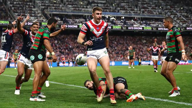 It was Momirovski’s second NRL game. Photo by Cameron Spencer/Getty Images.