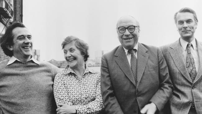 David Owen as a member of the Gang of Four – with William Rodgers, Shirley Williams and Roy Jenkins – who founded the Social Democratic Party in 1981. Picture: Getty