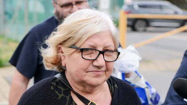 Rosemary Maione leaves the Adelaide Women's Prison with her son after being released on bail in August 2020. Picture: Brenton Edwards