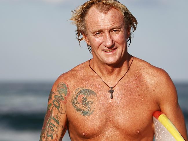 Pictured is John Francis at Bronte Beach today. Picture: Tim Hunter.