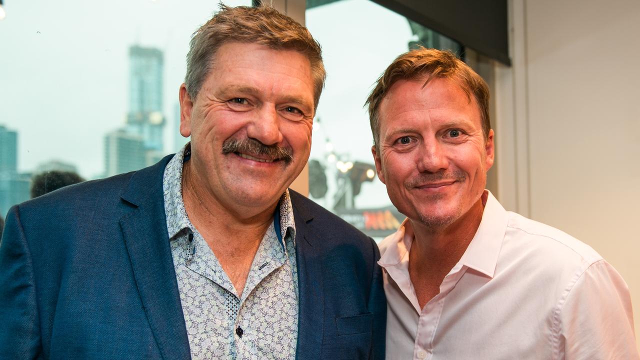 Brian Taylor and James Brayshaw. Photo: SCA.