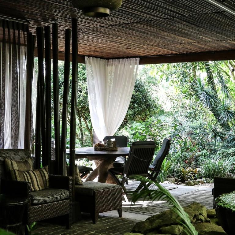 The lounge area of the Gaia retreat is surrounded by nature. Picture: @gaiaretreat