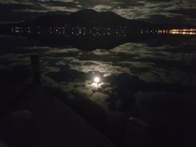 The supermoon from Montrose Yacht Club. Reader’s picture: GREG KOWALSKI