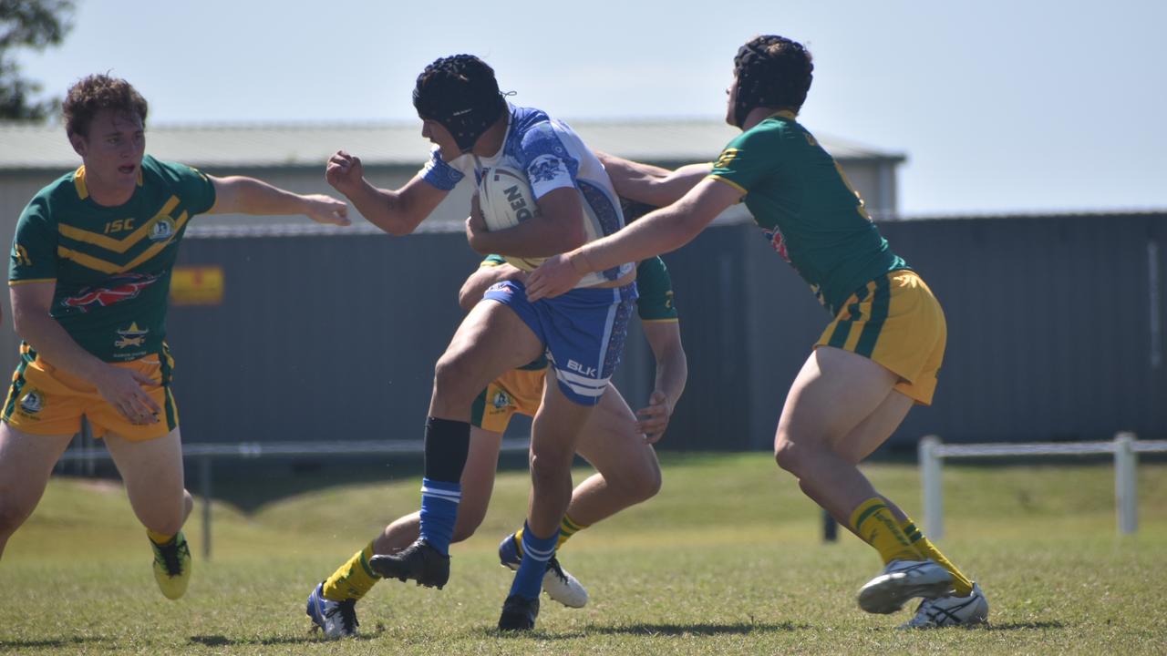 Cathane Hill for Ignatius Park against St Brendan's College in the Aaron Payne Cup round seven match in Mackay, August 4, 2021. Picture: Matthew Forrest