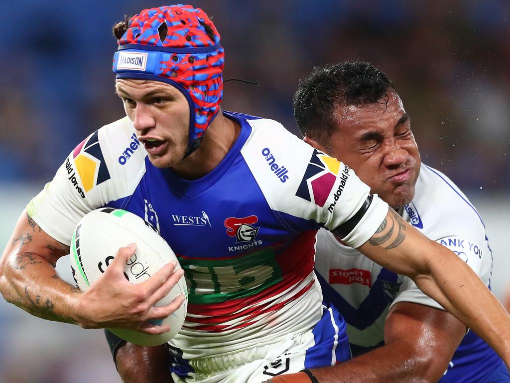 The Knights are strongly considering shifting Kalyn Ponga into the halves. Picture: Chris Hyde/Getty Images