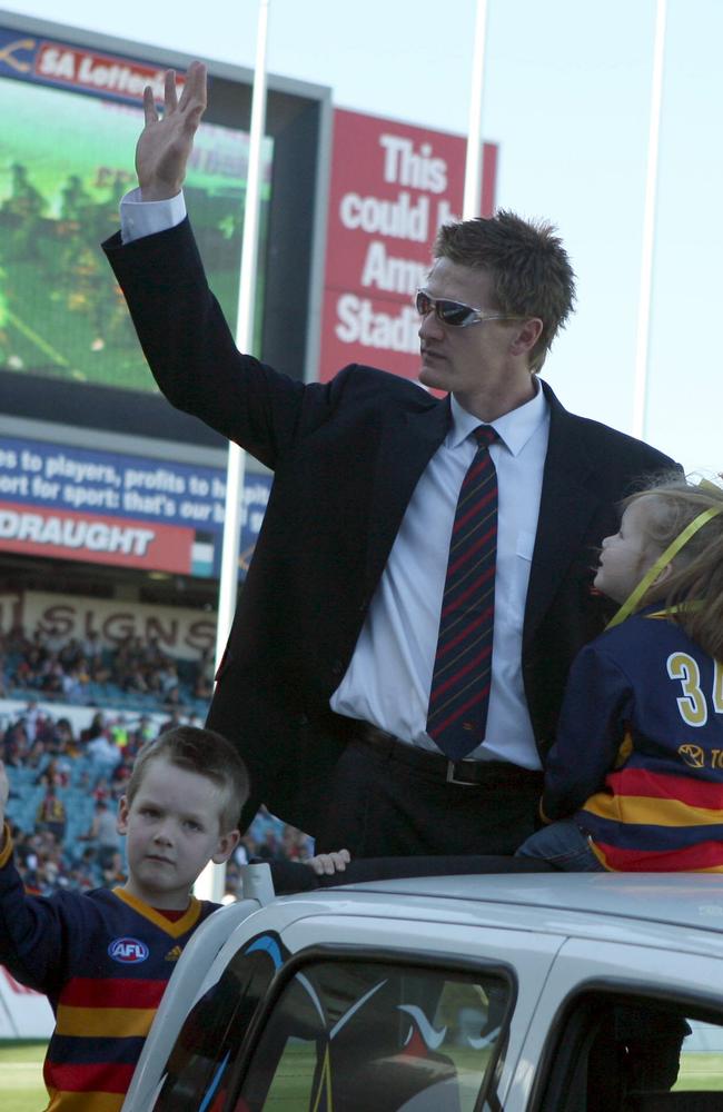 Ben Hart with children Zac and Imogen in 2006.