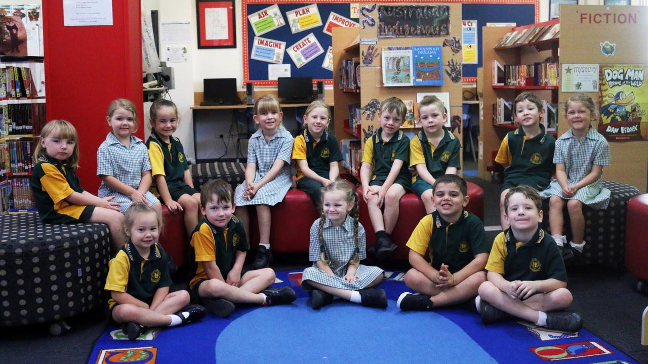 My First Year 2022: Walloon State School 'The Bilbies' prep class. (Back row: Bella, name omitted, Evie, Marley, Elleah, Ryan, Arlo, Jack, Grace. Front: Ivie, Tobias, Ava, Eli, Kael.)