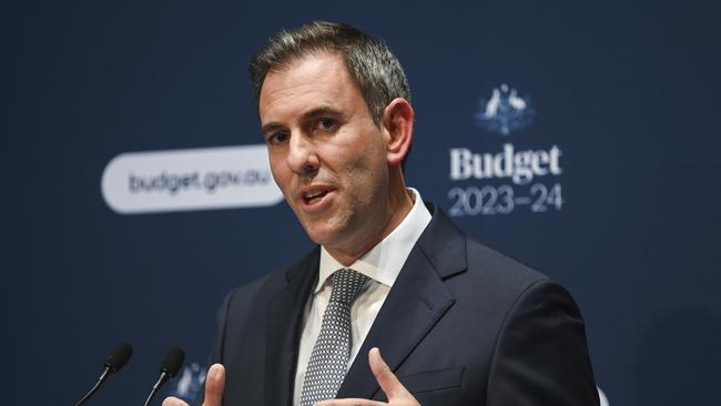 Treasurer Jim Chalmers will reveal a “significantly better” fiscal position and higher 2022-23 surplus, while warning of a dramatic economic slowdown in a speech on Wednesday. Picture: Martin Ollman/Getty Images