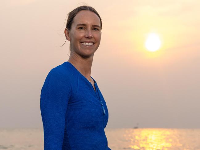 NETWORK SPECIAL.  MUST TALK WITH NETWORK PIC DESK JEFF DARMANIN OR KRISTI MILLER BEFORE PUBLISHING.Olympian Emma McKeon, a UNICEF Australia ambassador, joins a group of female swimmers and surfers in the water at Laboni Beach, Cox's Bazar, Bangladesh. Many of the underprivileged children face violence, abuse and exploitation. As well as providing them with vital water safety skills, the UNICEF supported program is about empowering them.Australian gold medalist Emma McKeon joins UNICEF Bangladesh as a new ambassador, supporting efforts to improve the lives of children across the country. Picture: Jason Edwards