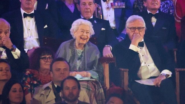 The 96-year-old was met with a standing ovation as she arrived in the castle arena on the final night of the Royal Windsor Horse Show. Picture:  Chris Jackson/Getty Images.