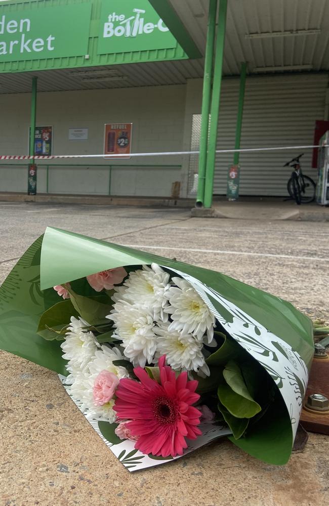 Flowers have been left at the scene where an 11-year-old boy was tragically killed in the carpark of the Moulden Supermarket.