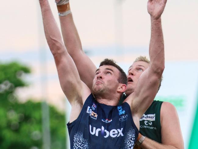 Ben Archard was dominant in the ruck all season. Picture: Celina Whan/AFLNT Media