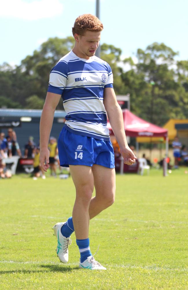 Ballymore Cup rugby action at the Albany Creek Brumbies Junior Rugby Union Club on Friday, April 12, 2024.