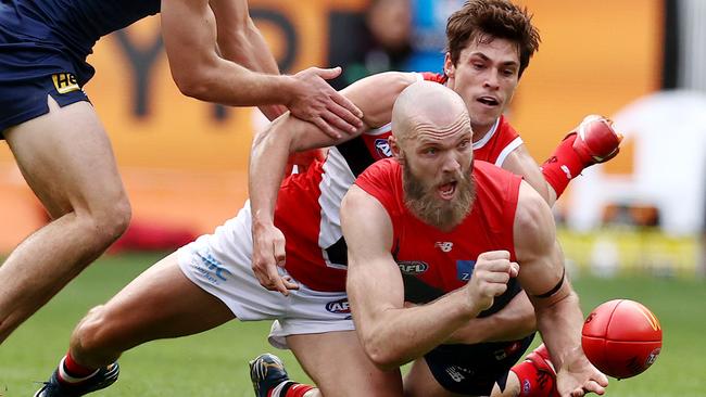 Melbourne coach Simon Goodwin is excited to have Max Gawn back. Picture: Michael Klein