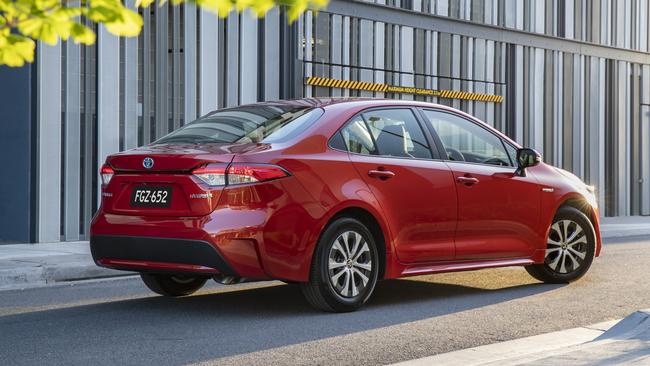 2020 Toyota Corolla Ascent Sport Hybrid sedan.