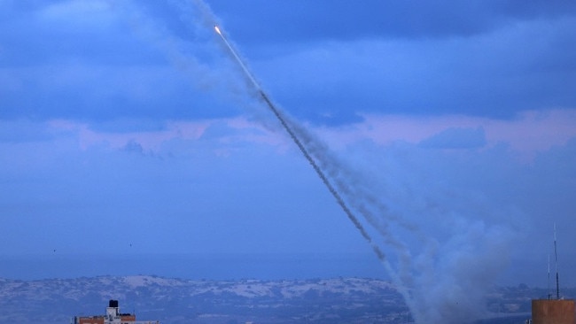 Hamas fired 1400 rockets into Israel to divert attention from its ground invasion. Picture: Said Khatib/AFP/Getty Images