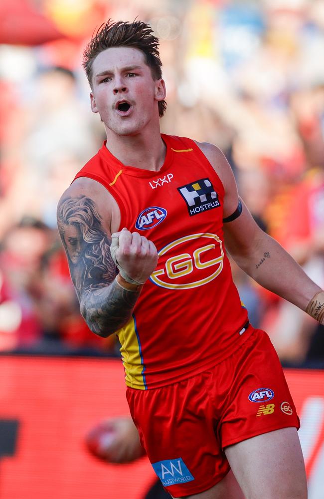 Bailey Humphrey admitted the Dustin Martin comparisons got to his head. Picture: Russell Freeman/AFL Photos via Getty Images.