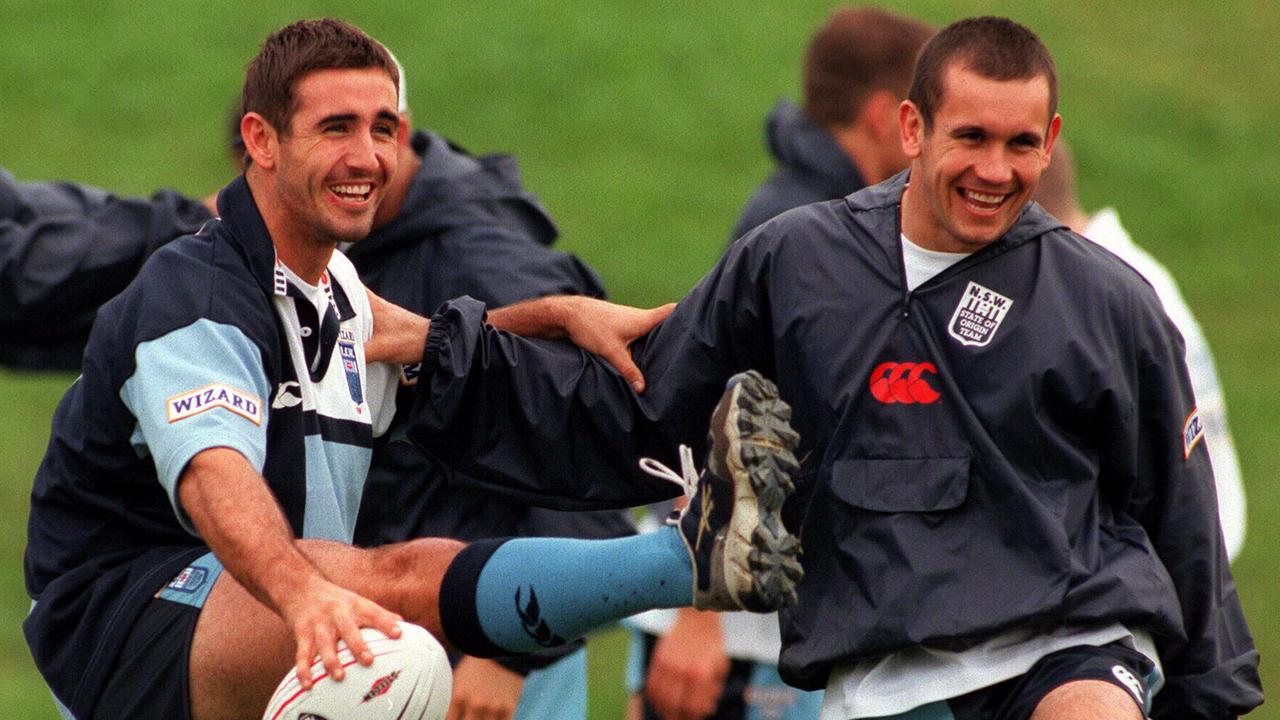 Andrew Johns and Matty Johns in 1998.