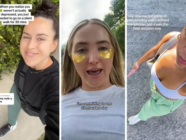 Silent walking is a TikTok "movement" taking Gen Z by storm.