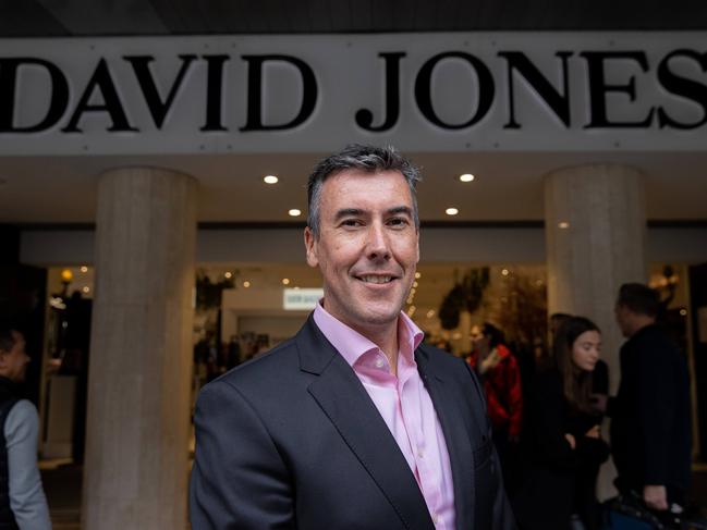 David Jones Bourke St Flagship.CEO Scott Fyfe and Lord Mayor Sally CappPicture: Jason Edwards