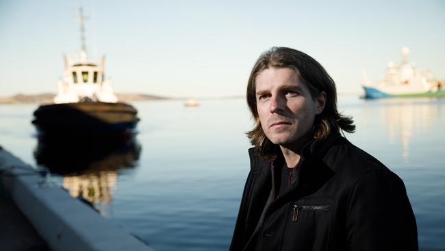 Leigh Carmichael, creative irector of the Dark Mofo festival in Hobart. Picture: Peter Mathew/The Australian