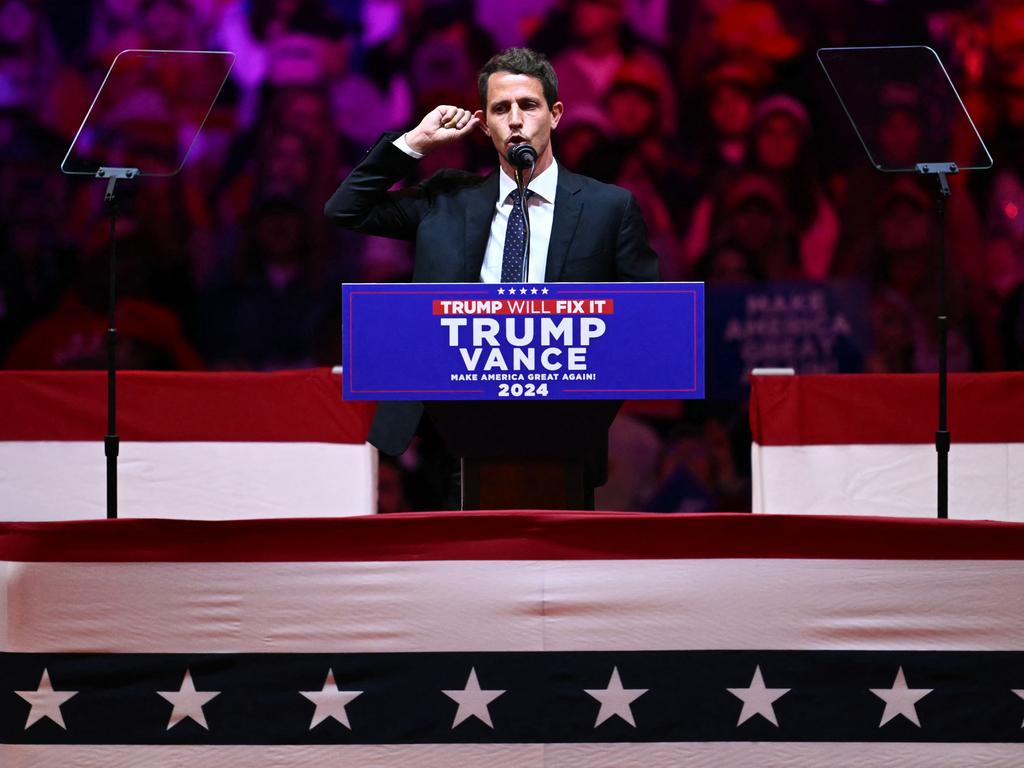 US comedian Tony Hinchcliffe has also come under fire for a string of offensive jokes. Picture: Angela Weiss/AFP