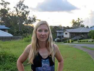 WILD WELCOME: Sarah Brinkmann arrived in Airlie Beach just days before Cyclone Debbie struck. Picture: Georgia Simpson