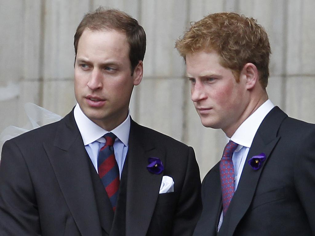 Prince William and Prince Harry in 2012 – the pre-Meghan era. Picture: AFP