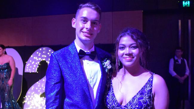 Sean Bower and Angelica Mesina at the Mackay State High School formal at the MECC, on Wednesday November 18. Picture: Zizi Averill