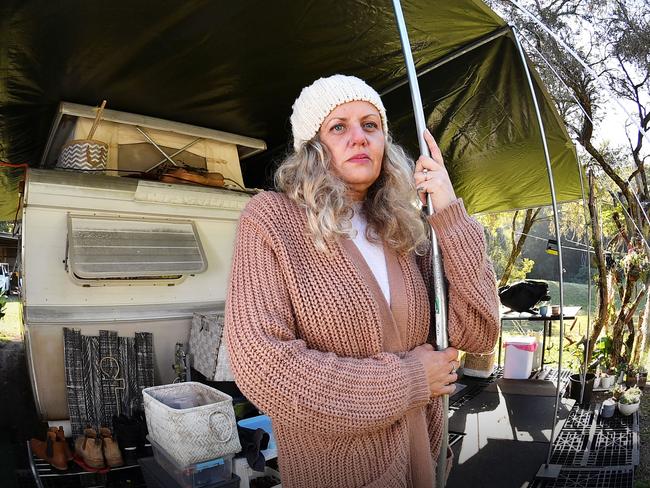 ‘I’ve been through hell’: Mum, kids freeze in pop-top as rental crisis deepens