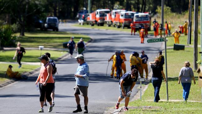 Police, SES, RFS, SLSA and local volunteers search around Kendall after three-year-old William Tyrrell went missing in 2014. Picture: Nathan Edwards