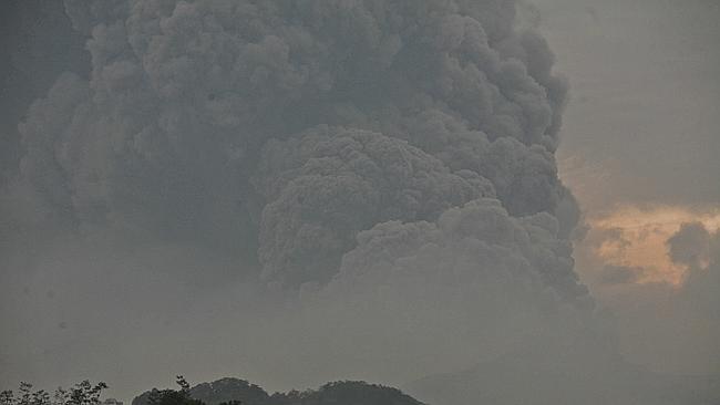 The volcanic ash shrouded a large swath of Indonesia’s most densely populated island.