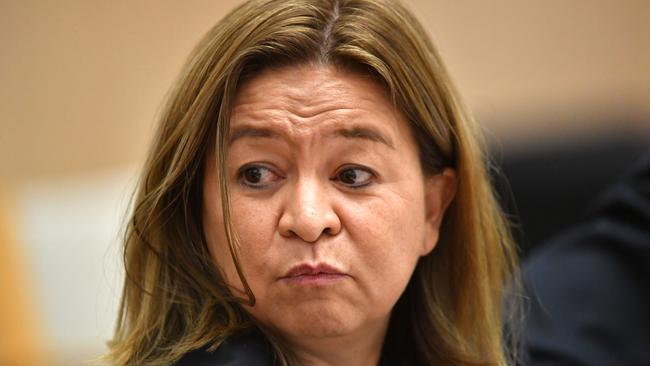 Managing Director of The ABC Michelle Guthrie attends Senate Estimates at Parliament House at Parliament House in Canberra, Tuesday, Feb. 28, 2017. (AAP Image/Mick Tsikas) NO ARCHIVING