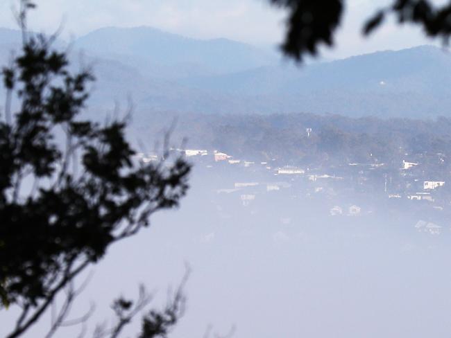 City view of Fog from Buckleys Hole Ascot. Pic Annette Dew