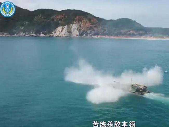 The Chinese military released a chilling video warning.