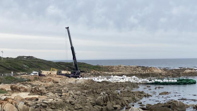 The Cape Conran boat ramp in East Gippsland is undergoing a rebuild due for completion in mid-December. Picture: Supplied