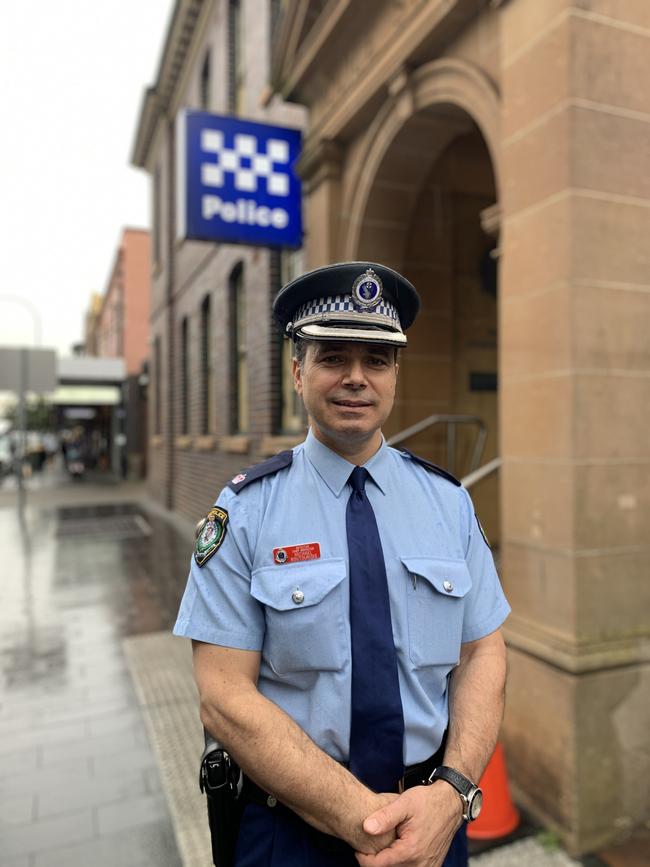 Northern Beaches Police Area Command Crime Manager Detective Chief Inspector Michael Boutouridis reveals more details about the case. Picture: Madelaine Wong