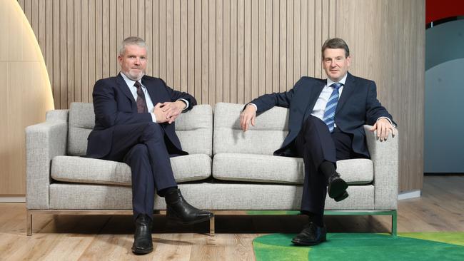 New Seafarms chief executive Mick McMahon and new chief financial officer Ian Brannan.