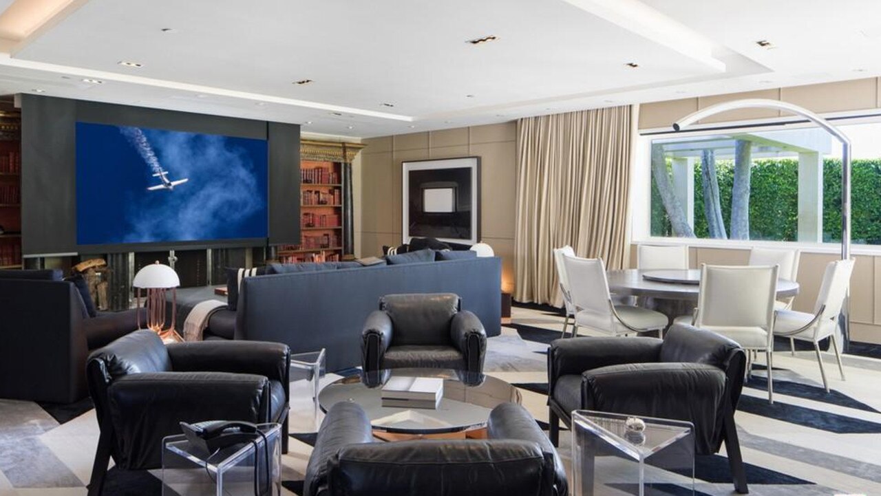 The epic home theatre room has a bar in it too. Picture: Realtor