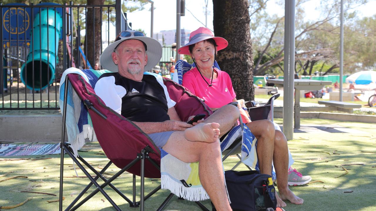 Relaxing are Alan and Janet Marsh of Molendinar. Picture Glenn Hampson