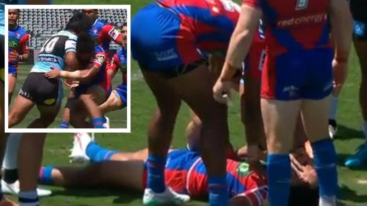 Ugly scenes to kick off the pre-season. Photo: Fox Sports