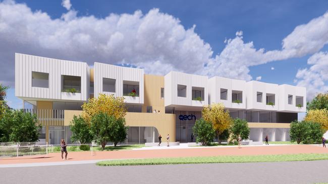 Artist impression of the proposed ECH multistorey aged-care facility for Modbury.