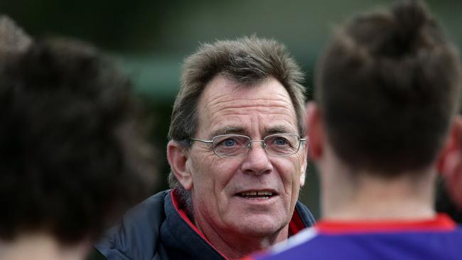 Ken Schwab coach of Chadstone during the VAFA Division 4 match between Manningham and Chadstone played at Koonung Reserve on Saturday, July 5, 2015 in Bulleen, Australia. Picture: Hamish Blair