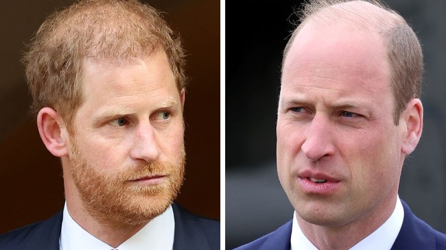 Prince Harry and Prince William are not on good terms. Picture: Supplied