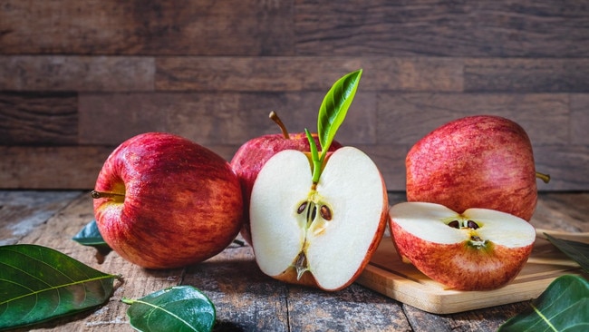 An apple before your meal can help cut calories. Picture: Getty Images