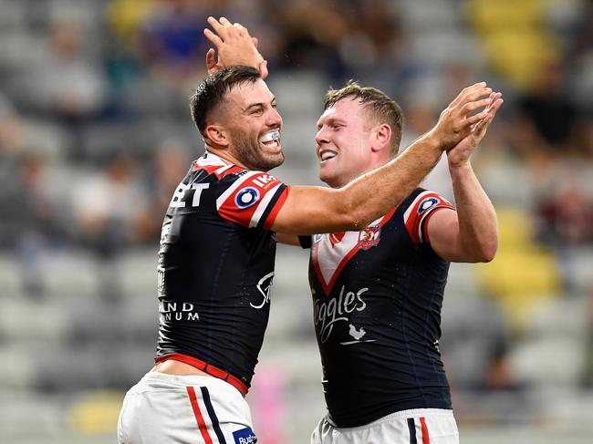 James Tedesco knows the Roosters must improve to beat Manly in Friday’s semi-final. Picture: Ian Hitchcock/Getty Images