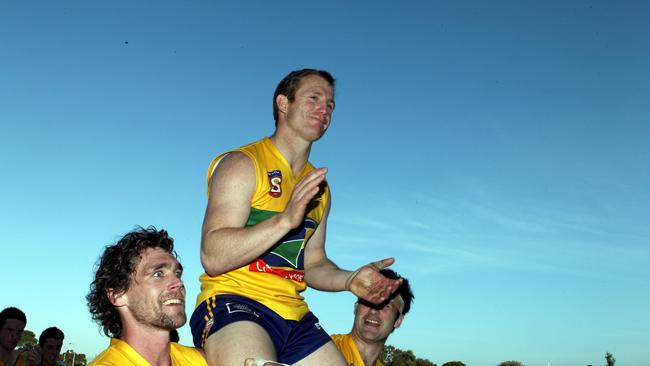 Justin Cicolella won three best and fairests before retiring from the SANFL in 2012.