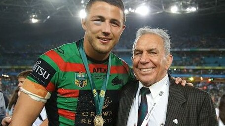 John Sattler with Sam Burgess. Picture: Supplied