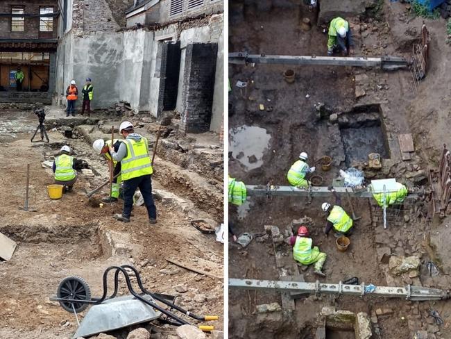 Tradies uncover 307 skeletons at work site