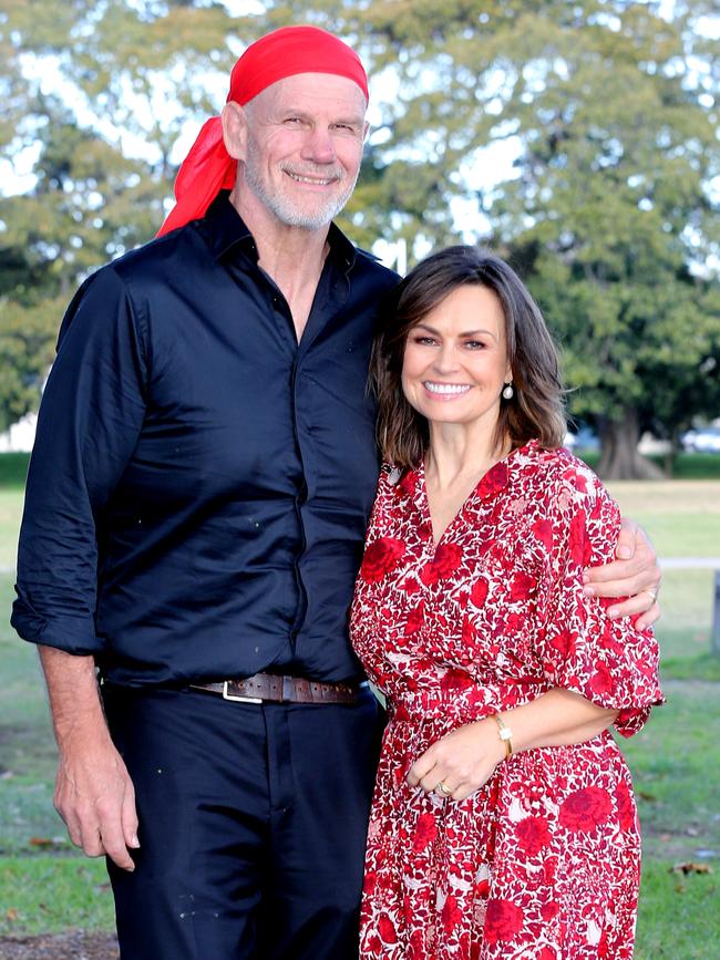 Happy couple (but not on election night) Peter FitzSimons and Lisa Wilkinson. Picture: Stephen Cooper